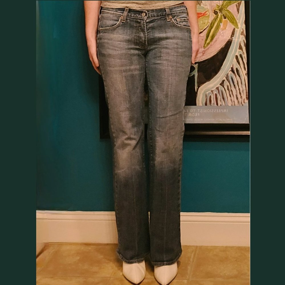Y2K Low Rise Boot Cut Straight Jeans